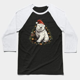 Polar Bear Christmas Baseball T-Shirt